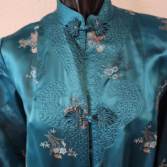 Vintage Chinese Silk Kimono Size 36 - Picture 4 of 10